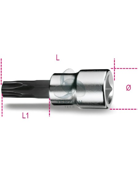 Chiave A Bussola Giravite Pentalobata 3/8"