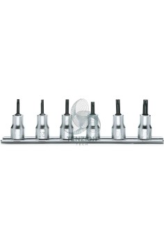 Set 6 Chiavi A Bussola Maschio Torx 3/8" T15-T40