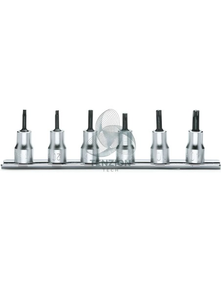 Set 6 Chiavi A Bussola Maschio Torx 3/8" T15-T40