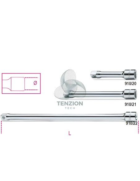 Prolunga Attacco Quadro Maschio Femmina 3/8"