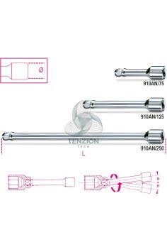 Prolunga Angolare Attacco Quadro Maschio Femmina 3/8"