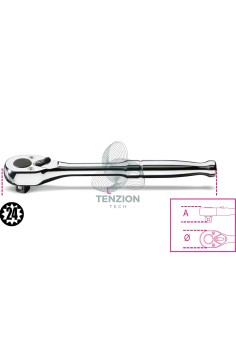 Cricchetto Reversibile Attacco Quadro Maschio 3/8"