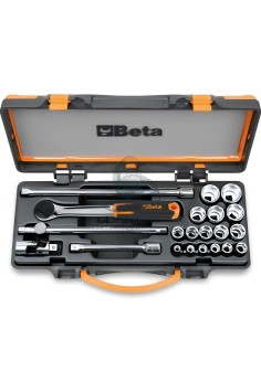 Set 16 Chiavi A Bussola Esagonali E Accessori 3/8"