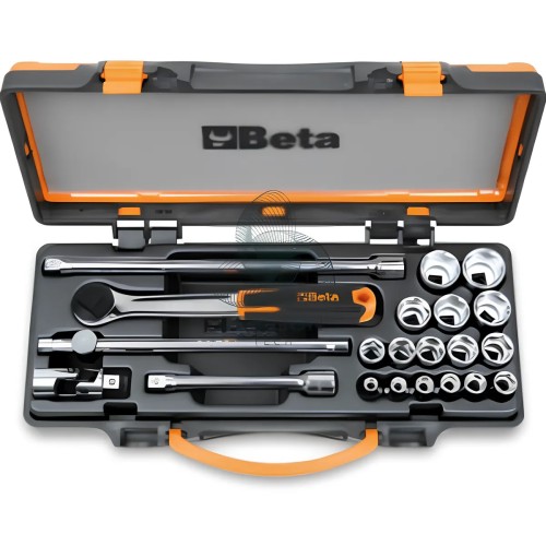 Set 16 Chiavi A Bussola Esagonali E Accessori 3/8"