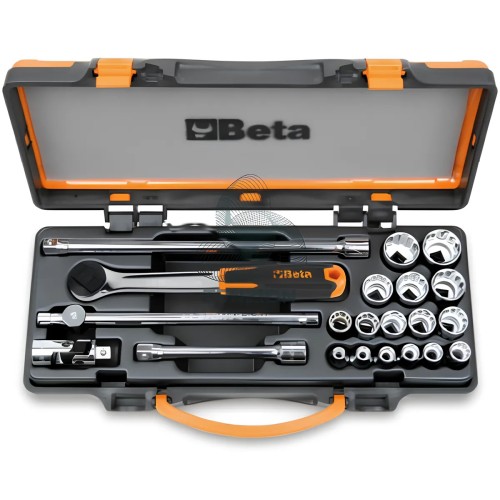 Set 16 Chiavi A Bussola Poligonali E Accessori 3/8"