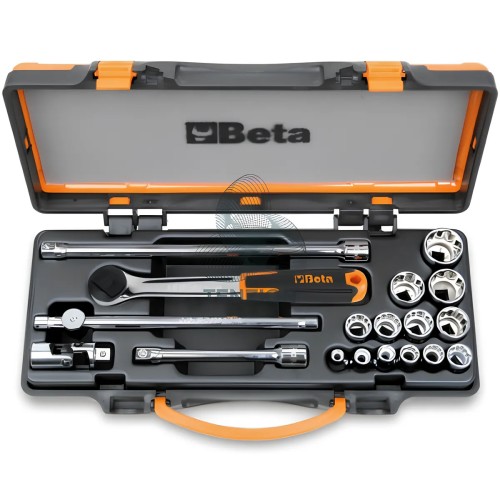 Set 13 Chiavi A Bussola Poligonali E Accessori 3/8"