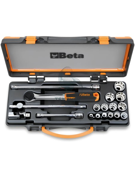 Set 13 Chiavi A Bussola Poligonali E Accessori 3/8"