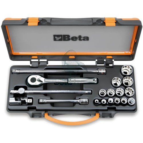 Set 13 Chiavi A Bussola Poligonali E Accessori 3/8"