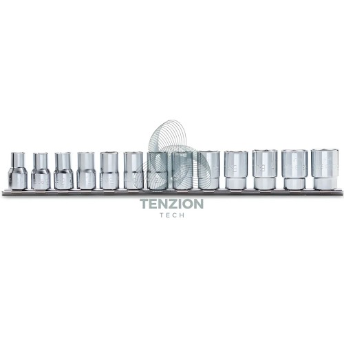 Set 13 Chiavi A Bussola Bocca Esagonale 1/2" 10-22mm