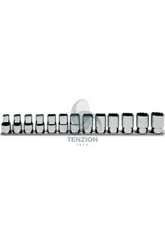 Set 13 Chiavi A Bussola Bocca Poligonale 1/2" 10-22mm