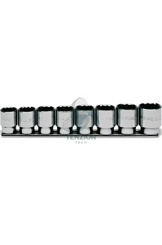 Set 8 Chiavi A Bussola Bocca Poligonale 1/2" 23-32mm