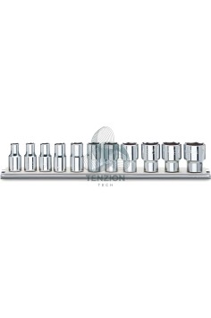 Set 11 Chiavi A Bussola Bocca Poligonale 1/2" 3/8"-1"