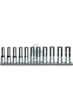 Set 11 Chiavi A Bussola Lunghe Bocca Poligonale 1/2" 1/2"-1.1/16"