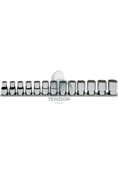 Set 13 Chiavi A Bussola Bocca Multimpronta 1/2" 10-22mm