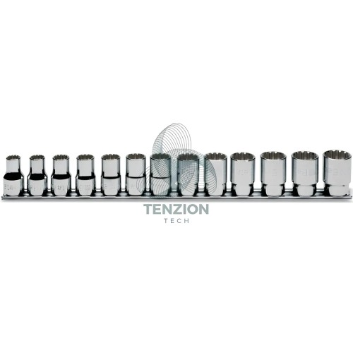 Set 13 Chiavi A Bussola Bocca Multimpronta 1/2" 10-22mm