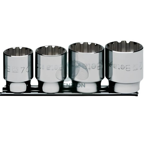 Set 4 Chiavi A Bussola Bocca Multimpronta 1/2" 24-32mm