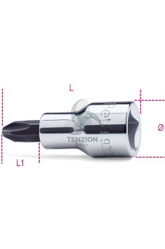 Chiave A Bussola Giravite Per Viti Con Croce Phillips 1/2"