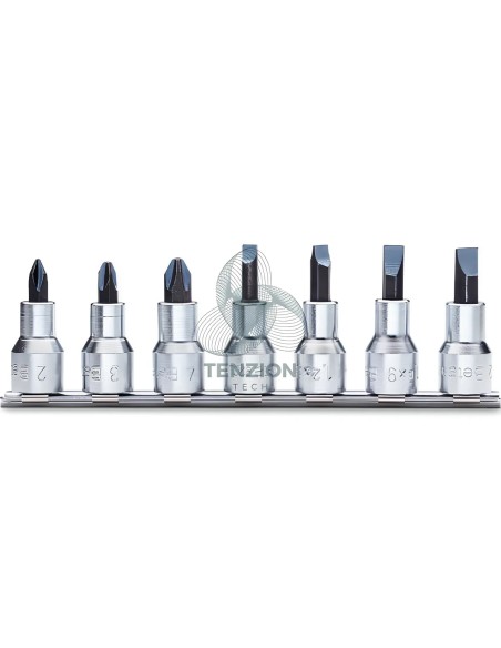 Set 7 Chiavi A Bussola Giravite Per Viti Con Intaglio Croce Phillips 1/2"