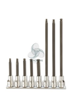 Set 8 Chiavi A Bussola Maschio Esagonale Estremità Sferica 1/2"