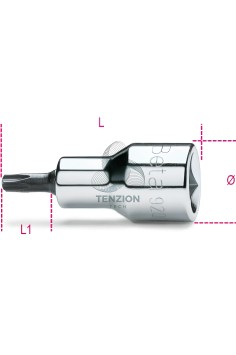 Chiave A Bussola Maschio Torx 1/2"