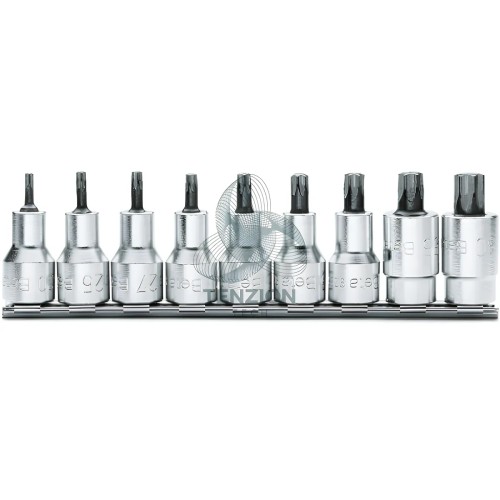 Set 9 Chiavi A Bussola Maschio Torx 1/2" T20-T60