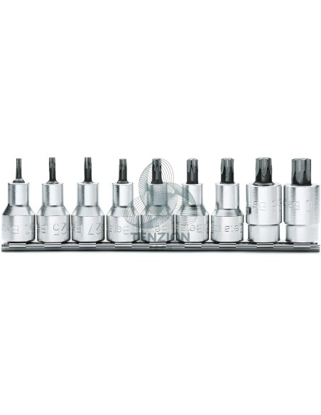 Set 9 Chiavi A Bussola Maschio Torx 1/2" T20-T60