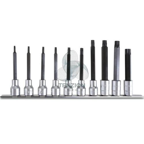 Set 10 Chiavi A Bussola Lunghe Maschio Torx 1/2" T20L-T70L