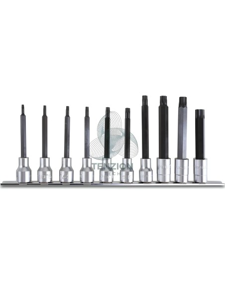 Set 10 Chiavi A Bussola Lunghe Maschio Torx 1/2" T20L-T70L