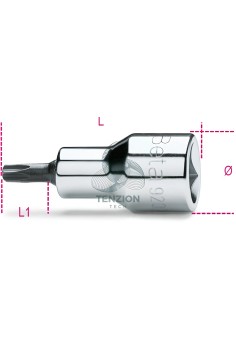 Chiave A Bussola Maschio Tamper Resistant Torx 1/2"
