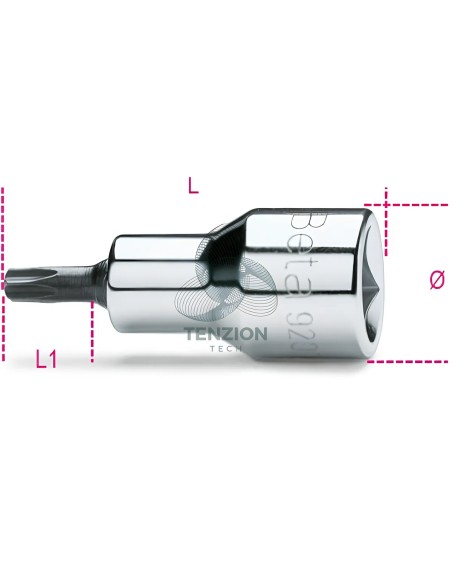Chiave A Bussola Maschio Tamper Resistant Torx 1/2"