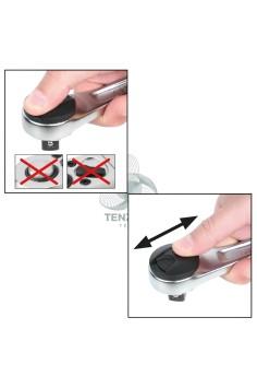 Cricchetto Reversibile Attacco Quadro Maschio 1/2" 2