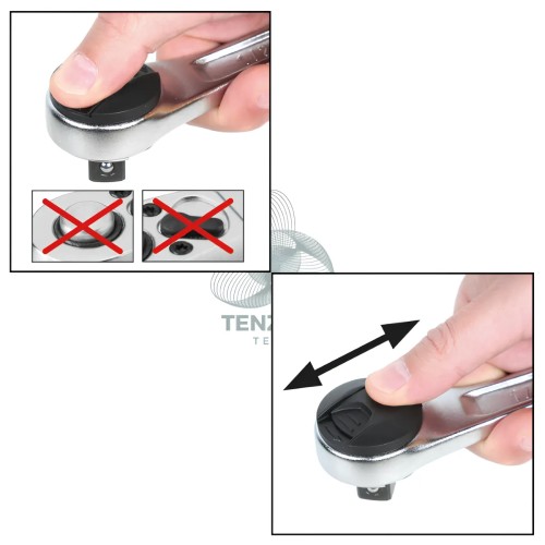 Cricchetto Reversibile Attacco Quadro Maschio 1/2"