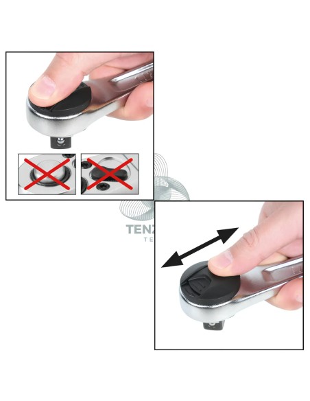 Cricchetto Reversibile Attacco Quadro Maschio 1/2"