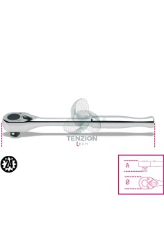 Cricchetto Reversibile Attacco Quadro Maschio 1/2"