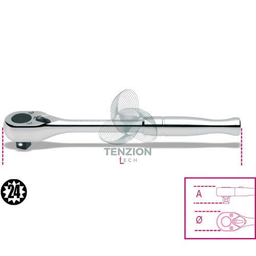 Cricchetto Reversibile Attacco Quadro Maschio 1/2"