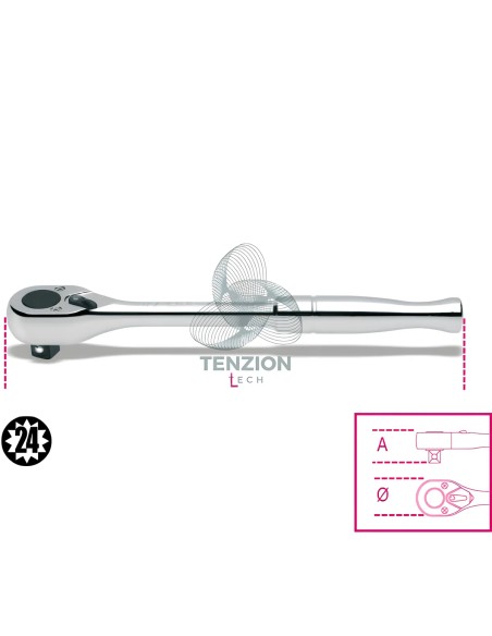 Cricchetto Reversibile Attacco Quadro Maschio 1/2"