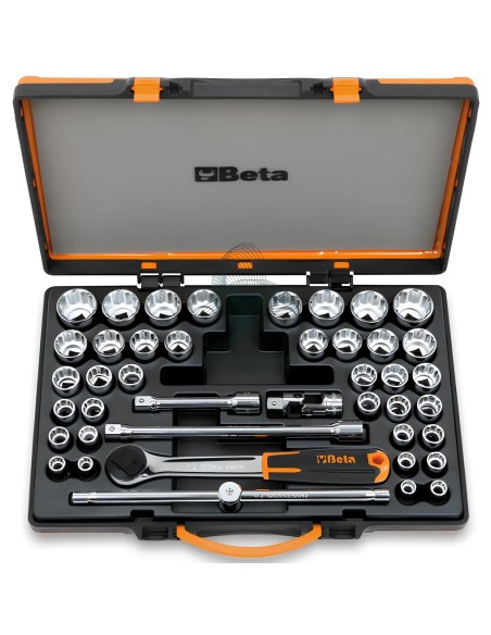 Set 37 Chiavi A Bussola Poligonali E Accessori 1/2"