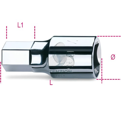 Chiave A Bussola Maschio Esagonale 3/4"