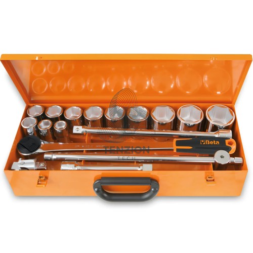 Set 12 Chiavi A Bussola Esagonali E Accessori 3/4"