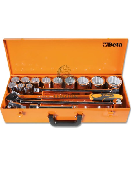 Set 12 Chiavi A Bussola Esagonali E Accessori 3/4"