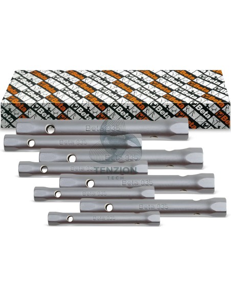 Set 13 Chiavi A Tubo Doppie Esagonali Serie Leggera 6x7-30x32mm