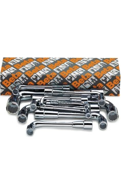 Set 11 Chiavi A Pipa Doppie Esagonali Poligonali 6-22mm