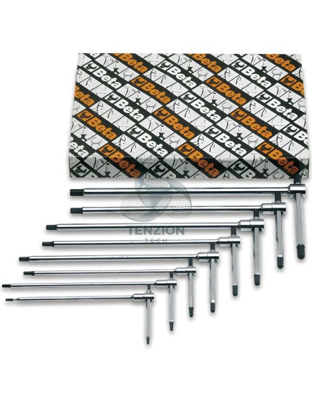 Set 6 Chiavi A T Maschio Esagonale 2,5-8mm