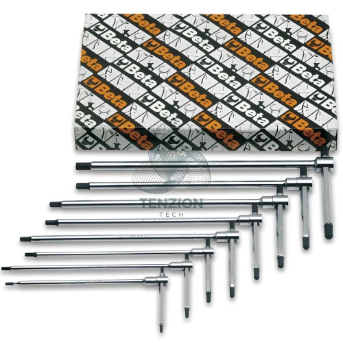 Set 8 Chiavi A T Maschio Esagonale 2-6mm