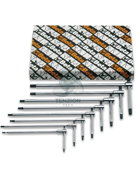 Set 8 Chiavi A T Maschio Esagonale 2-6mm