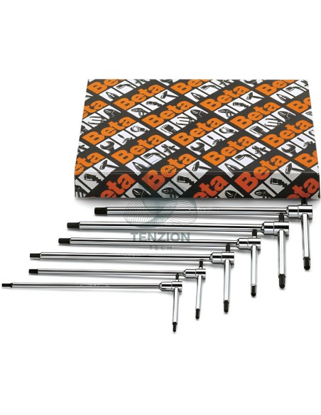 Set 6 Chiavi A T Maschio Esagonale 1/8"-3/8"