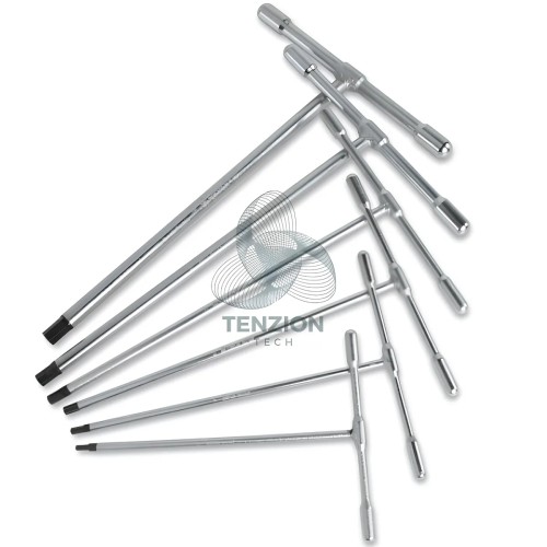 Set 6 Chiavi A T Maschio Esagonale Asta Fissa 3-10mm