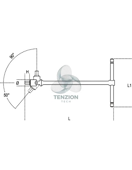 Chiave A T Maschio Torx Snodata