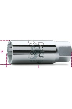 Chiave A Bussola Attacco Quadro Femmina 3/8" Per Candele 2