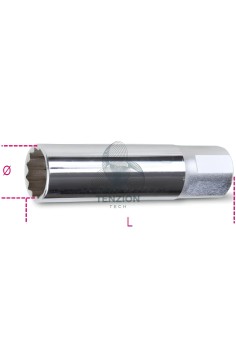 Chiave A Bussola Attacco Quadro Femmina 3/8" Per Candele